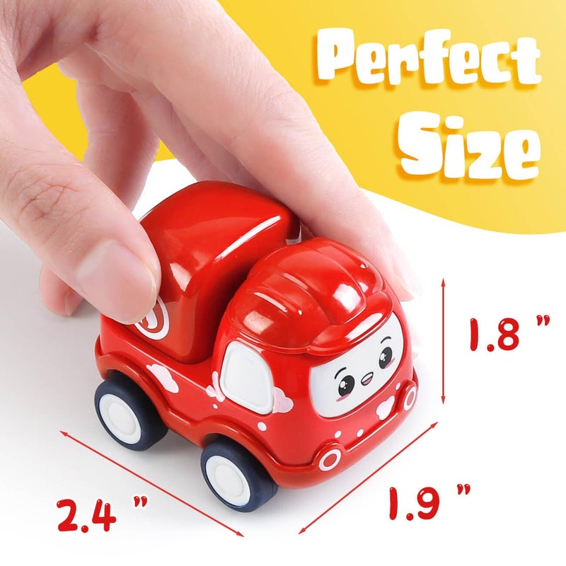 Kiddiworld Mini Car Toys for 1 Year Old Boy Gifts  12 Sets Pull-Back Trucks with Playmat/Storage Box for Toddlers Age 1-2  Baby Toys 12-18 Months  1st Christmas Birthday Gifts for One Year Olds - Image 5